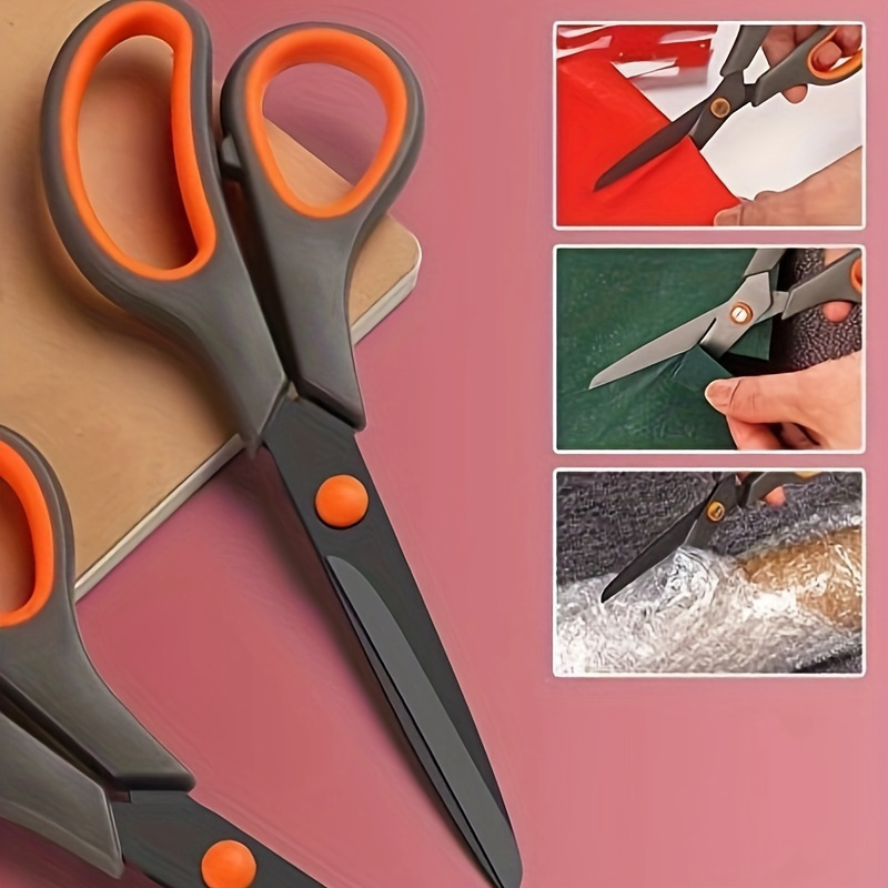 Scissors with a Soft Grip And Stainless Steel Blades - Ergonomic Design, Available in Various Colors, Suitable for, School, And Home Use - Durable Metal Construction for Cutting, School Supplies, Modern Scissors. - Image 6