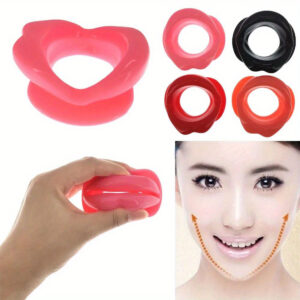 Silicone Device for Exercising Facial Muscles - a Non-Electric, Odorless Beauty Tool for Skincare.