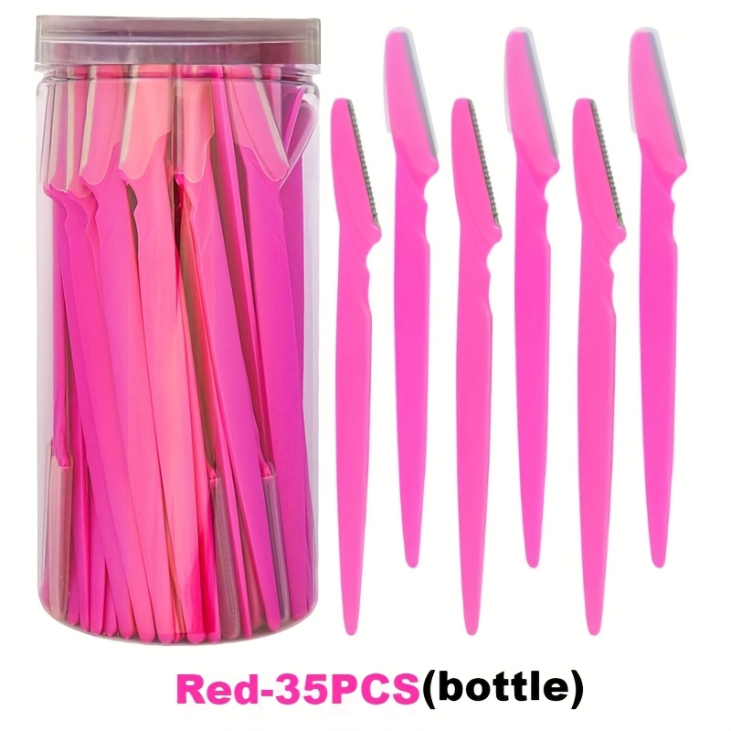 35pcs Multi-Color Full Face & Body Hair Shaver Set for Men & Women - Heavy-Duty Stainless Blades, Complete Kit with Protective Cover - Eyebrow Trimmer, Facial & Body Grooming Tools (No Scissors Included) - Care Kit for - Image 11