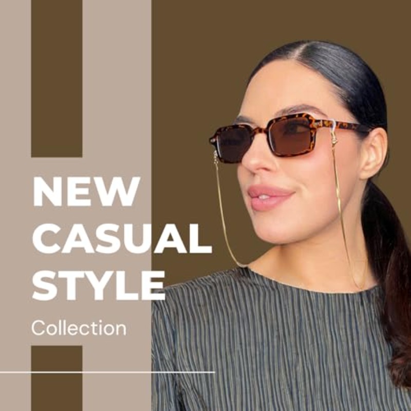 Eyeglass Chains for Women Stylish Glasses Chains Face Mask Holder Black - Image 2