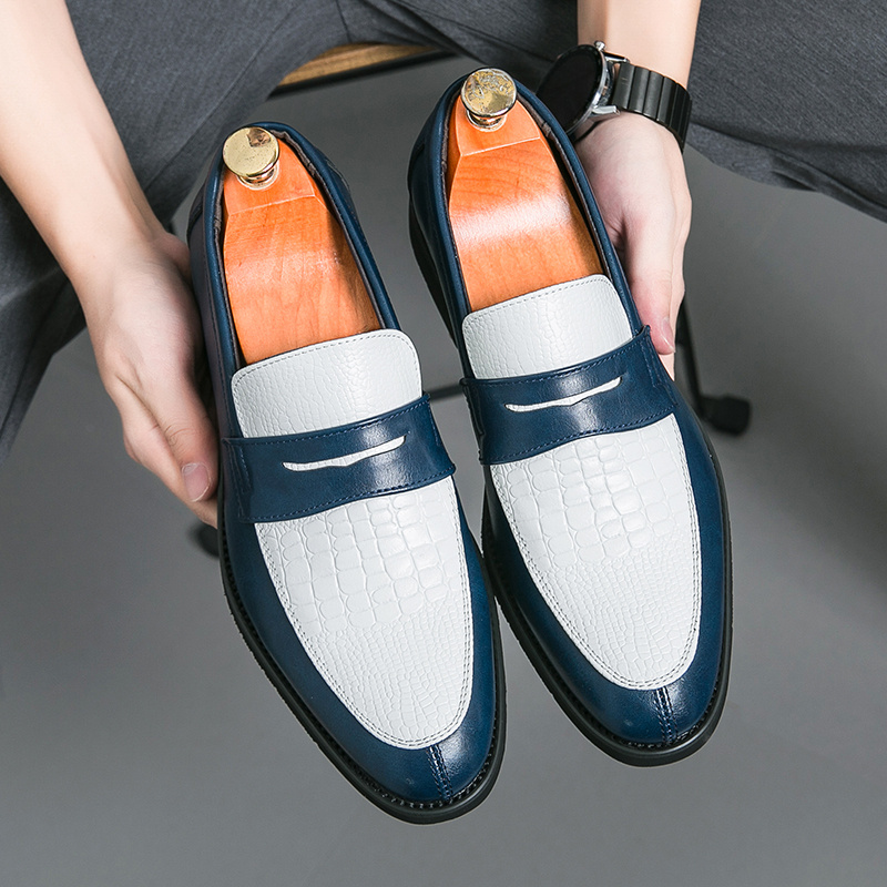 Men'S Large Size Slip-On Penny Loafers - Upper & Non-Slip Rubber Sole, Thick Cushioned Insole, Low-Top Round Toe Formal & Casual Shoes for Business, Office, Semi-Formal Events - All-Season Comfortable Dress Shoes for Men - Image 4