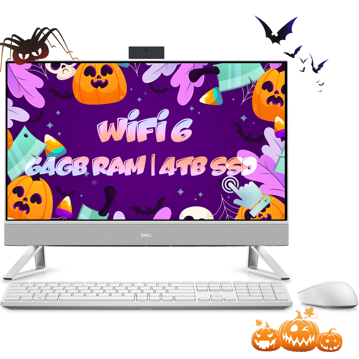 Dell Inspiron 27-inch All-in-One Desktop Computer, 27" FHD Touchscreen, Intel C…