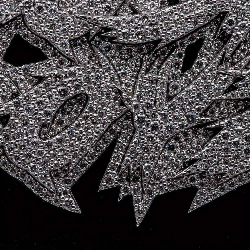 925 silver, inlaid Moissanite hip-hop style pendant, Men's and Women's necklaces, DIY letter name necklaces, birthday gifts, holiday gifts, the best gifts for boyfriends, daily wear - Image 4