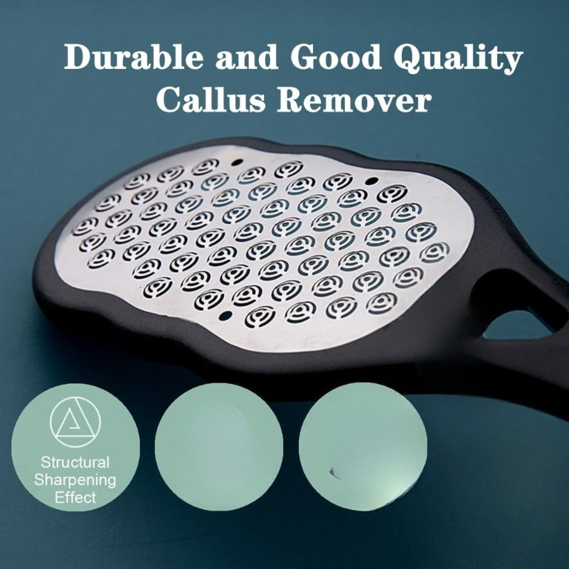 1pc Professional Stainless Steel Foot Scrubber - Splash-Proof Design, Durable Rust- Handle, Essential Tool for Home SPA, Pedicure and Nail Care, High-Quality Fine and Coarse Grit Scrubber, Ergonomic Grip, Ideal Gift for Graduation, Thanksgiving, and - Image 11