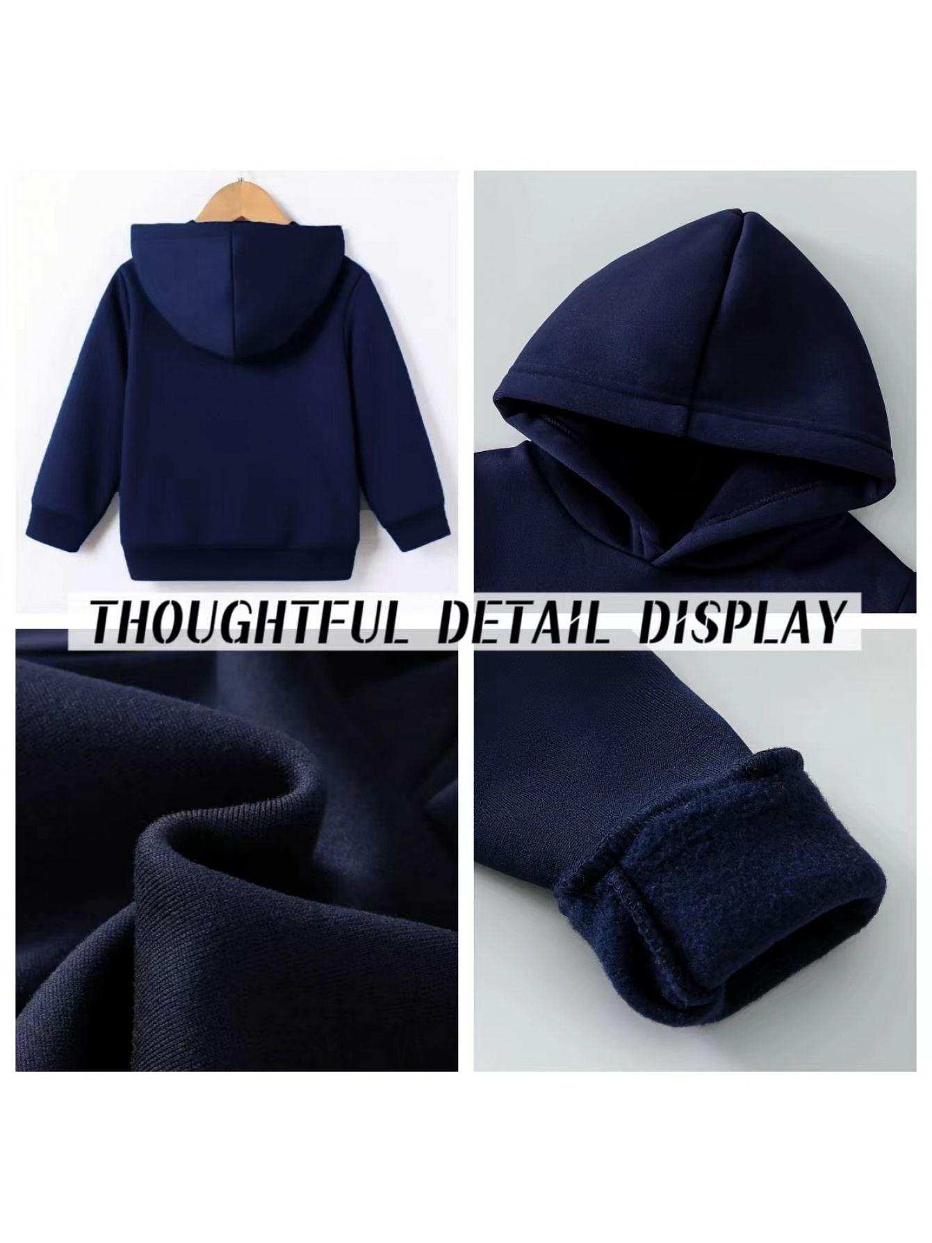 Hooded Sweatshirt Featuring Trendy Prints on Both Sides, Adorned with Playful Cartoon Numbers. Its Eye-Catching Style Makes It a Perfect Choice for Those Seeking a Fashionable Streetwear Vibe for Kids. - Image 7