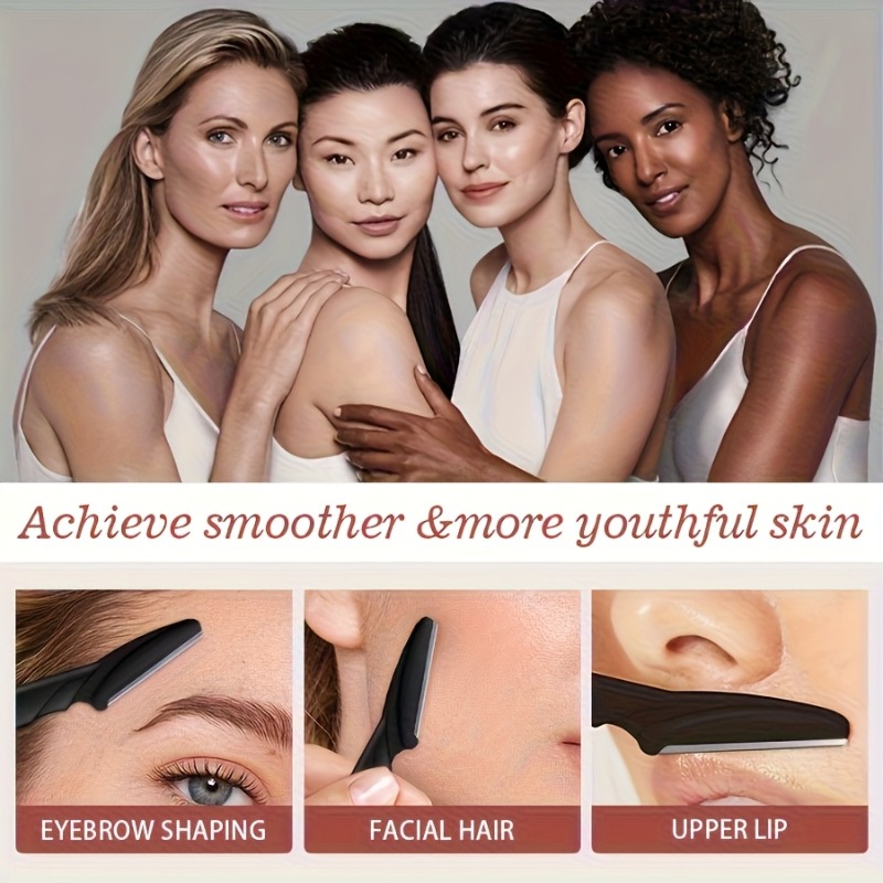 35pcs Multi-Color Full Face & Body Hair Shaver Set for Men & Women - Heavy-Duty Stainless Blades, Complete Kit with Protective Cover - Eyebrow Trimmer, Facial & Body Grooming Tools (No Scissors Included) - Care Kit for - Image 2