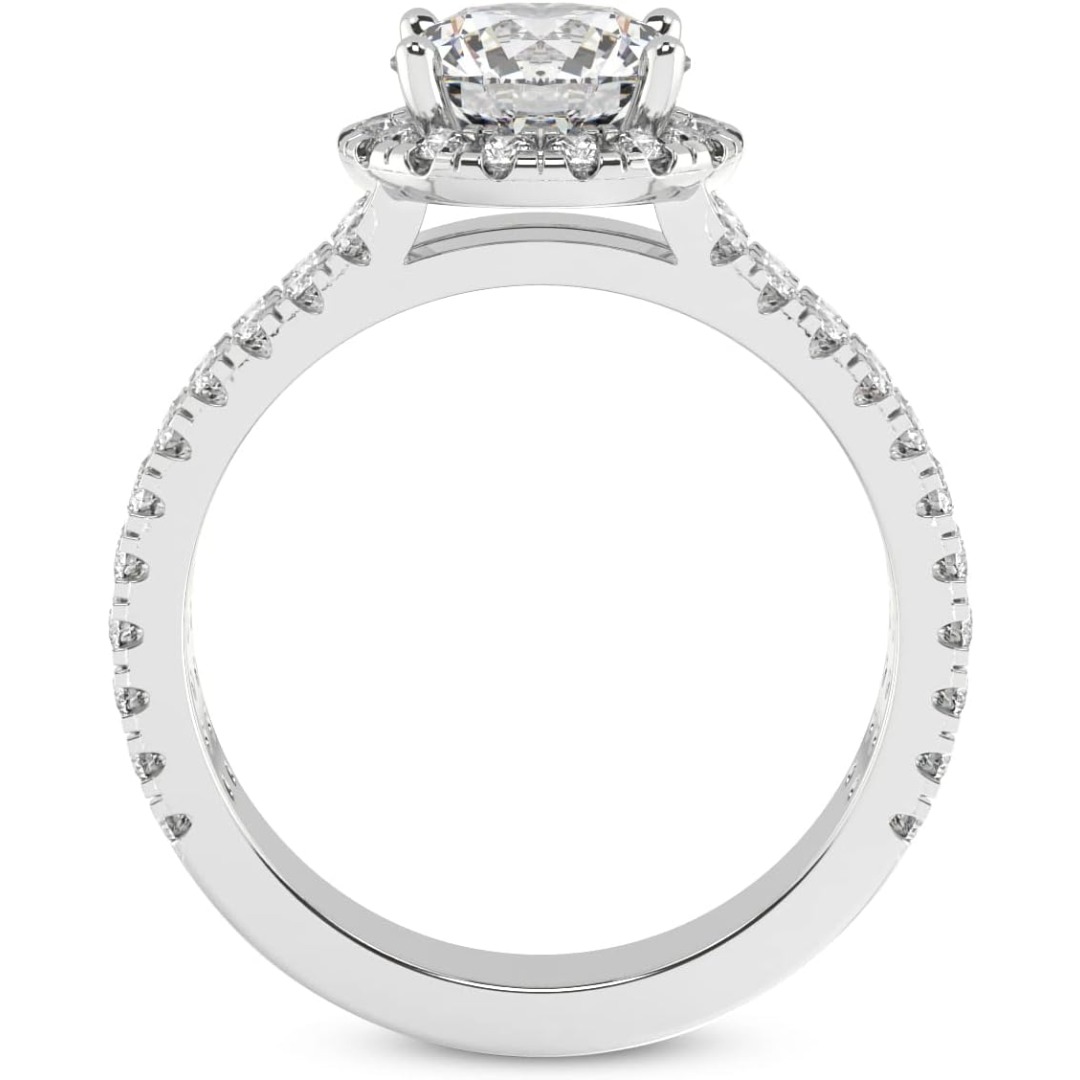 The VVS Lab-Grown Diamond Solitaire is a high-specification jewelry piece that prioritizes clarity, scale, and ethical luxury. VVS Clarity Lab Diamond: Features a "Very, Very Slightly Included" gemstone, ensuring a crystal-clear appearance that is virtually indistinguishable from the finest natural diamonds. Versatile Carat Range: Offered in 1, 2, 3, 4, and 5-carat options, providing a bespoke fit for every style, from minimalist elegance to breathtaking "statement" luxury. Premium S925 Foundation: Forged from high-grade Sterling Silver and finished with an advanced electroplating layer to provide a hypoallergenic, high-luster glow. Classic Four-Prong Mount: The minimalist setting is designed to "lift" the diamond, allowing maximum light entry to emphasize the stone's natural refraction. Multi-Occasion Appeal: A timeless silhouette that serves as the perfect Engagement Ring, Wedding Band, or Valentine’s Day surprise. - Image 4