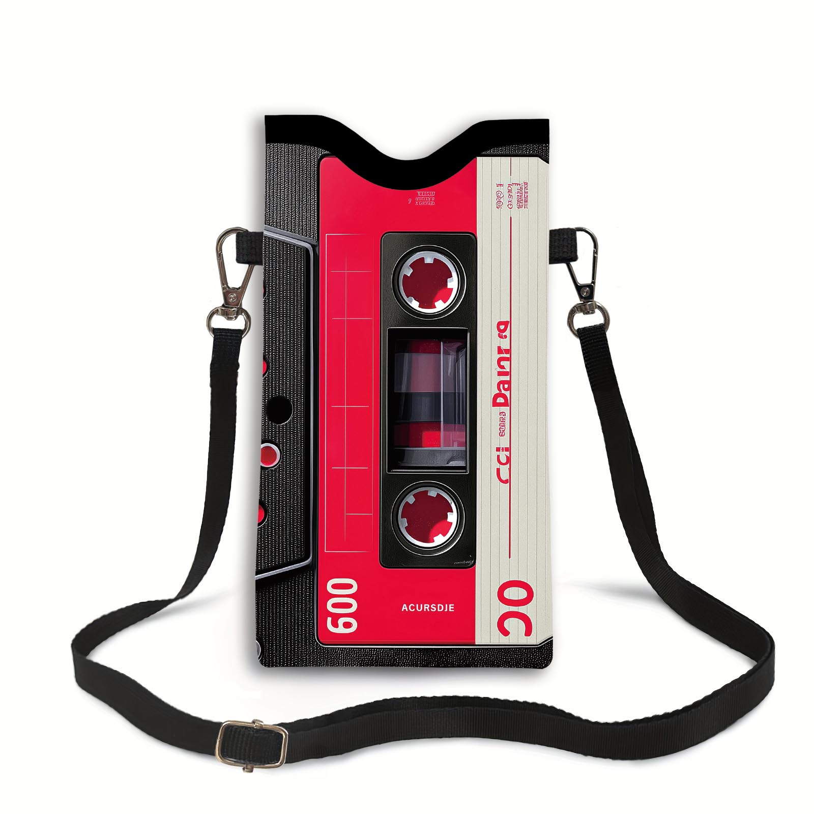 Women'S Retro Cassette Tape Wallet - Vintage 80s/90s Inspired Crossbody Bag wit…