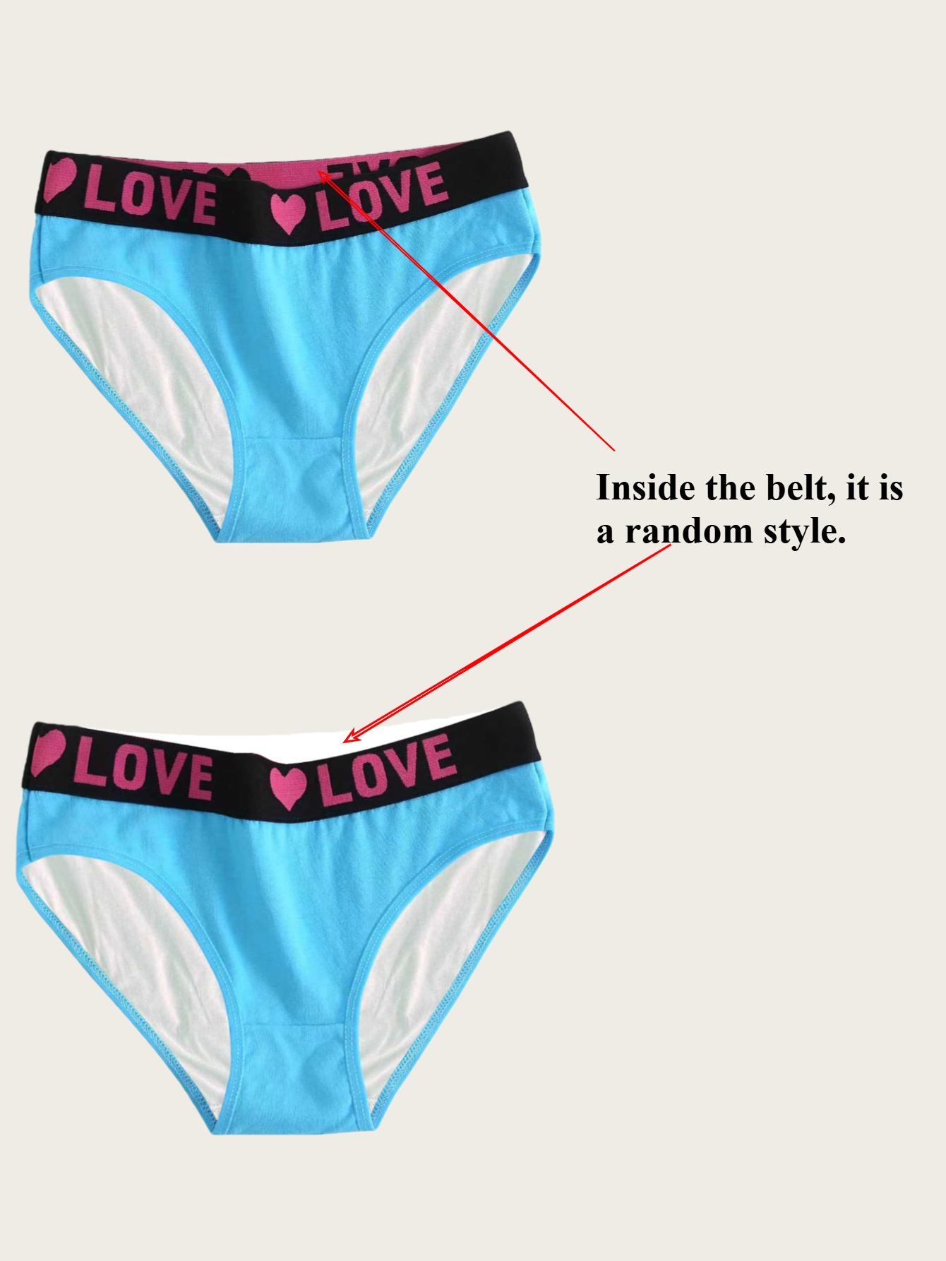 12 Colors, Randomly Selected 1pc Seamless Letter Print Contrast-Fit Triangle Panties, Simple, Comfortable, and Breathable, Seamless Elastic Underwear, Women's Intimates - Image 8