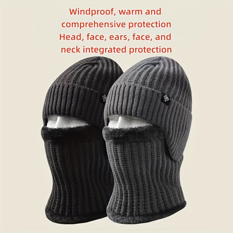 5pcs Winter Warmth Bundle: Ear Protection Hat, Neck Warmer, Touchscreen Gloves & 2 Pairs Thick Socks - Cold Weather Outdoor Gear Suitable for Skiing, for, for Camping - Ideal New Year Gift - Image 2