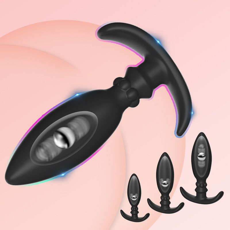 Silicone Anal Plug Anal Beads Butt Plug with Anchor Base BDSM Adult Sex Toys fo…