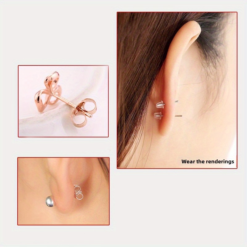 1 Box of Approximately 200 Textured Butterfly-Shaped Silvery Earplugs - Image 6