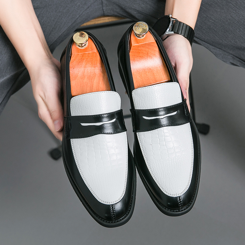 Men'S Large Size Slip-On Penny Loafers - Upper & Non-Slip Rubber Sole, Thick Cushioned Insole, Low-Top Round Toe Formal & Casual Shoes for Business, Office, Semi-Formal Events - All-Season Comfortable Dress Shoes for Men - Image 3