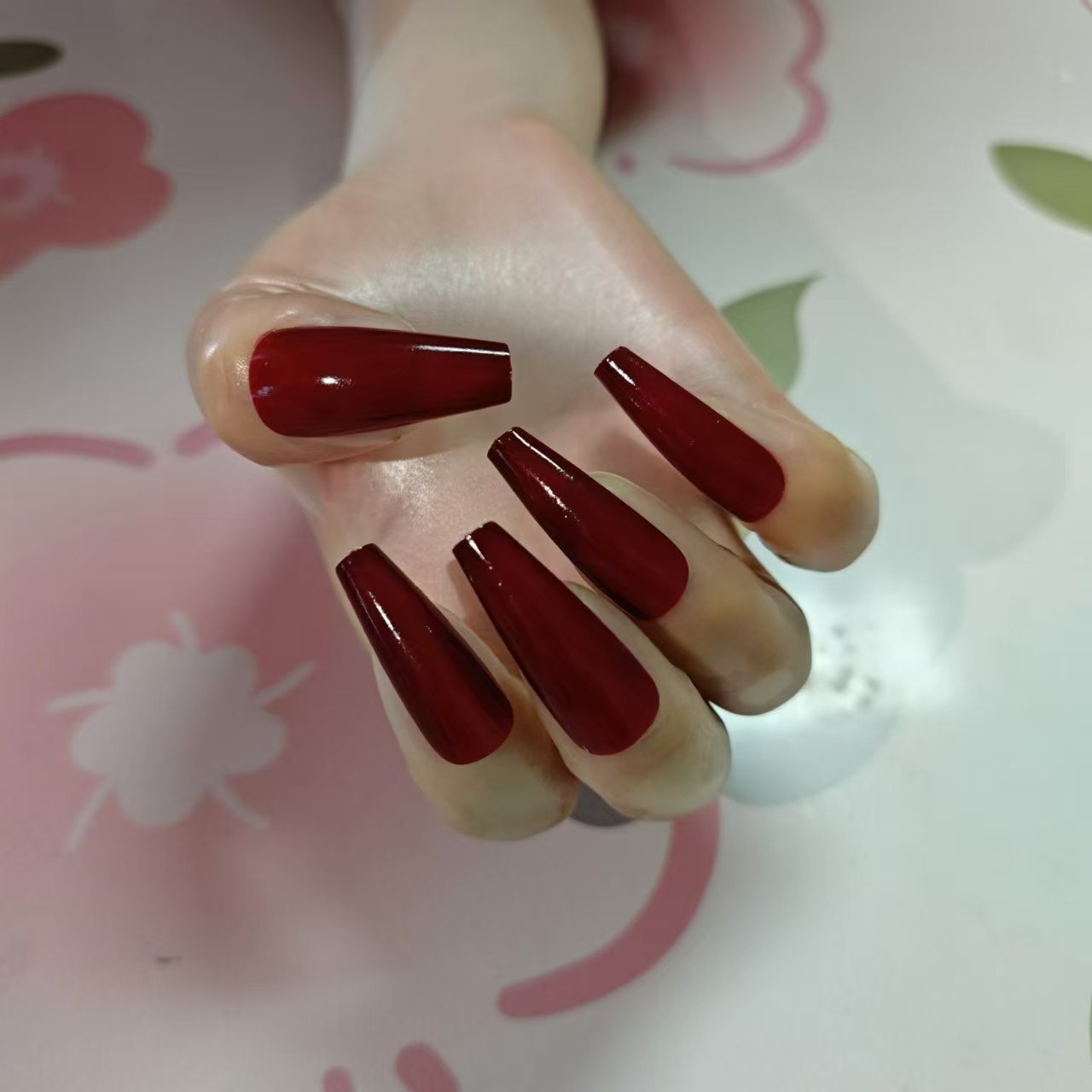 Malaysia natural latex one-time molding Zentai men to female clothing accessories sexy ultra-thin transparent high elasticity Kigurumi latex gloves with nail service - Image 6