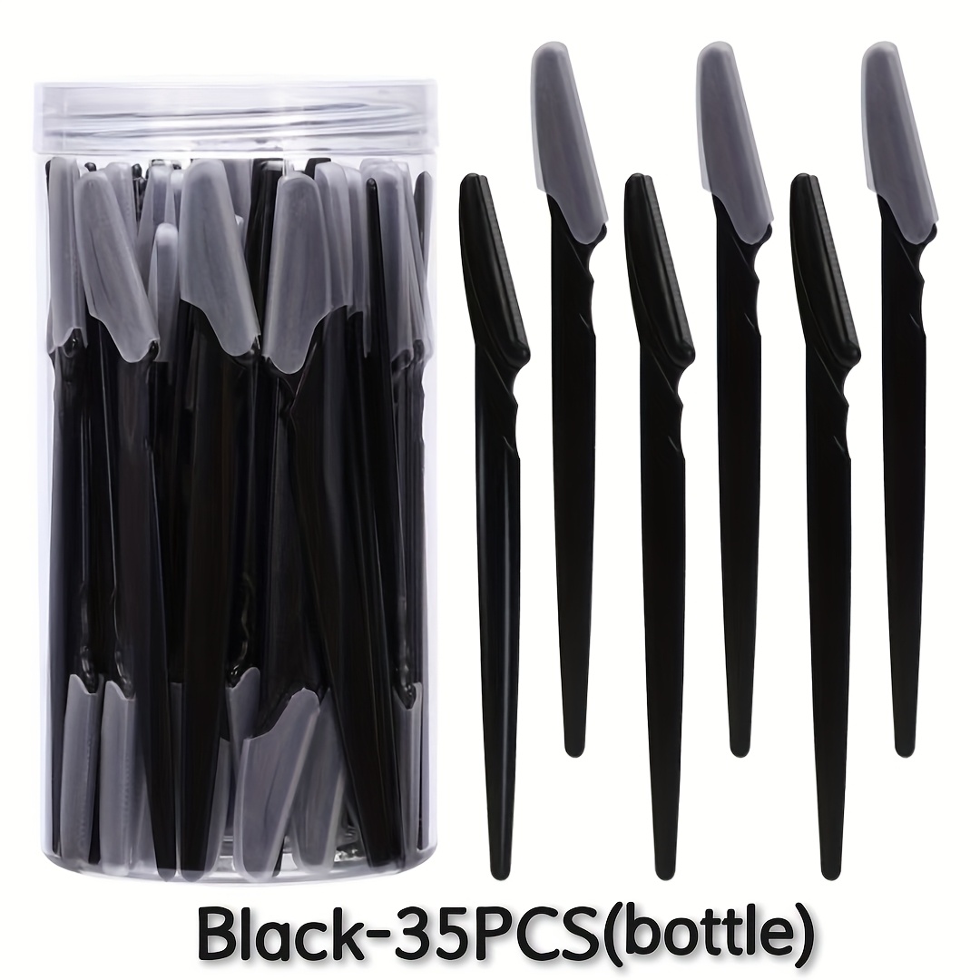 35pcs Multi-Color Full Face & Body Hair Shaver Set for Men & Women - Heavy-Duty Stainless Blades, Complete Kit with Protective Cover - Eyebrow Trimmer, Facial & Body Grooming Tools (No Scissors Included) - Care Kit for - Image 3