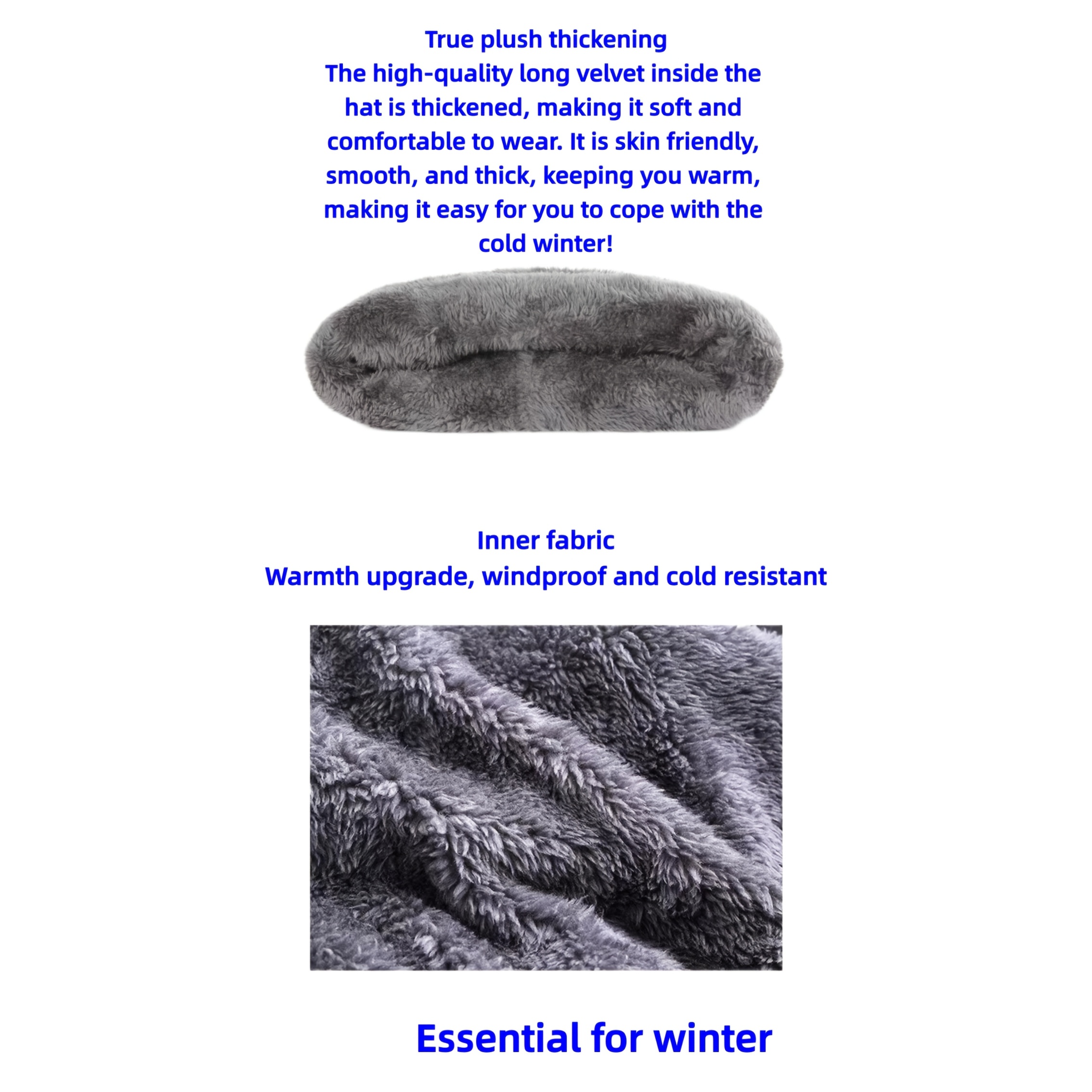 5pcs Winter Warmth Bundle: Ear Protection Hat, Neck Warmer, Touchscreen Gloves & 2 Pairs Thick Socks - Cold Weather Outdoor Gear Suitable for Skiing, for, for Camping - Ideal New Year Gift - Image 10