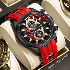 1pc Men'S Fashion Casual Quartz Watch, Silicone Strap, Date Display - Stylish Casual Wristwatch for Casual Attire, Casual Wristwatch | Sporty Watch Design | Quartz Movement, Thanksgiving, Christmas The Perfect Gift Reloj Para Hombre.