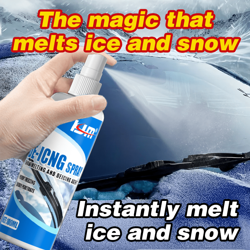 2pcs Universal Car De-Icing Spray, Quickly Melts Frost and Prevents Refreezing for Windows & Mirrors - Winter Safety Care Solution | Fridge Defroster & Auto Glass Defogger | Portable Anti-Freeze Agent with Fast-Acting Formula, Windshield Defroster - Image 4