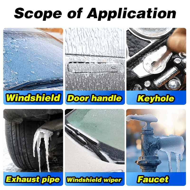 2pcs Universal Car De-Icing Spray, Quickly Melts Frost and Prevents Refreezing for Windows & Mirrors - Winter Safety Care Solution | Fridge Defroster & Auto Glass Defogger | Portable Anti-Freeze Agent with Fast-Acting Formula, Windshield Defroster - Image 8