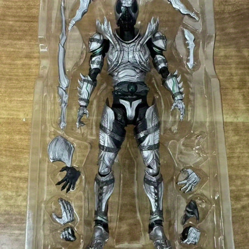 A Handsome Silvery Armor Anime Figure Suitable for Car Desktop Decoration Model…