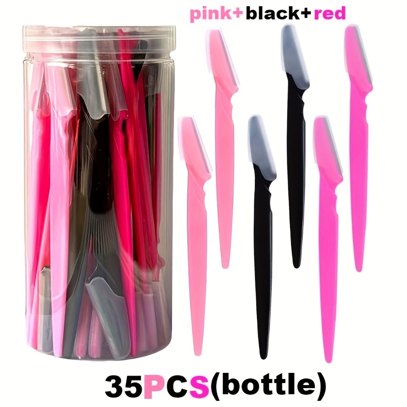 35pcs Multi-Color Full Face & Body Hair Shaver Set for Men & Women - Heavy-Duty Stainless Blades, Complete Kit with Protective Cover - Eyebrow Trimmer, Facial & Body Grooming Tools (No Scissors Included) - Care Kit for - Image 7