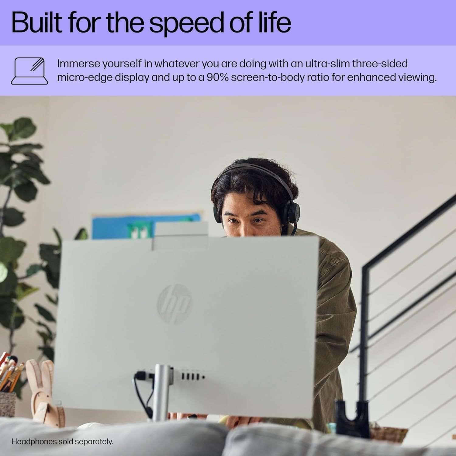 HP All in One Desktop Computer 27 Inch Touchscreen, Intel 12-core Ultra 7 155U(Up to 4.8 GHz), 64 GB DDR5, 2 TB SSD, FHD, Wi-Fi 6, Windows 11 Pro& MS Office Pro 2024 Lifetime License, Accessories, Home Office Computer, Work From Home Setup, Sleek Allinone, Touchscreen Monitor, Highperformance Build, Reliable Hardware, Touchscreen Desktop, Fhd Display, Remote Workers, Professionals - Image 5