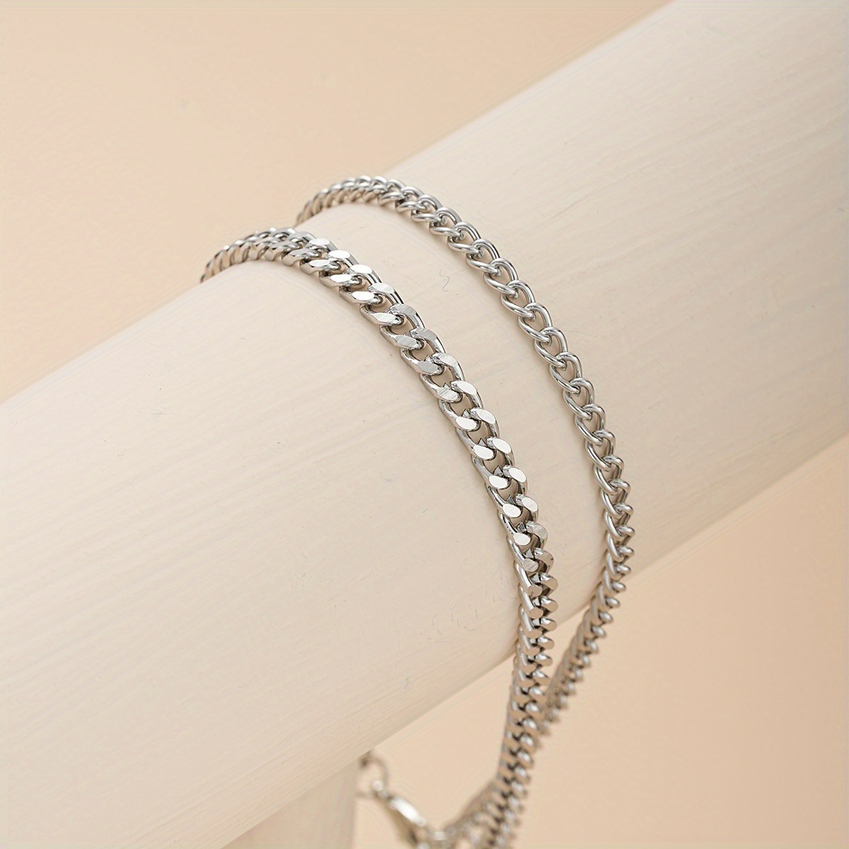 1/ 2pcs Bohemian Double-Layer Anklet Set for Women - Stylish Stacking Ankle Jewelry Ideal for Beach Vacations and Casual Wear - Image 7