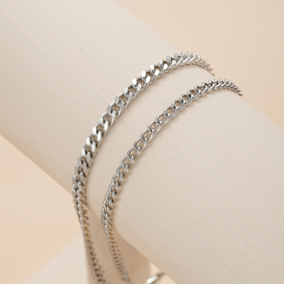 1/ 2pcs Bohemian Double-Layer Anklet Set for Women - Stylish Stacking Ankle Jewelry Ideal for Beach Vacations and Casual Wear - Image 4