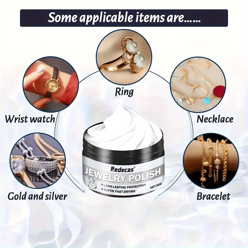 Ring and Bracelet Golden Oxidation Removal, Silvery Jewelry Polishing Restorer, Metal Polish for Shine Restoration, Silverware Oxidation Reduction Cream, Silverware Care, Metal Cleaning, Glossy Polish, Restorative Cream, Durable Polish, Jewelry - Image 8