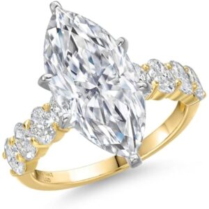 1pc 3-Carat Moissanite Ring | Elegant 925 Silver with Plating, Luxurious Birthday and Christmas Gift, Suitable for All Seasons and Gift-Giving Occasions