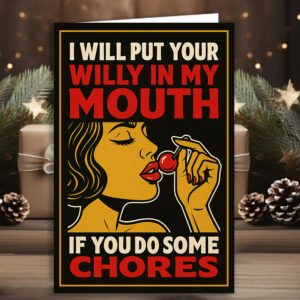 1pcFunny Naughty Card for Him Romantic Gift for Boyfriend Husband Anniversary Valentines Day Cheeky Greeting Card for Couples Adult Humor Card