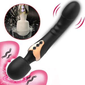 10 inch Clit Vibrator Vibrating Double Head Dildoes G-spot Massager Mutiple Vibration Modes Clitoris Stimulator Realistic Dildoes Nipples Stimulation Rechargeable Adult Sex Toys for Women Masturbation, Solo Play, Compact Vibrator, Bodysafe Material