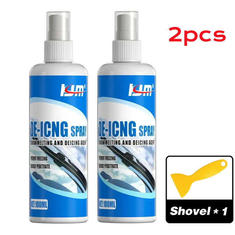 2pcs Universal Car De-Icing Spray, Quickly Melts Frost and Prevents Refreezing for Windows & Mirrors - Winter Safety Care Solution | Fridge Defroster & Auto Glass Defogger | Portable Anti-Freeze Agent with Fast-Acting Formula, Windshield Defroster - Image 3