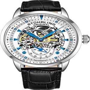 Mens Skeleton Automatic Dress Watch for Various Occasions with Alligator Leather Strap Skeleton Dial, Formal Occasions, Versatile Timepiece, Minimalist Design, Elegant Timepiece, Highquality Materials, Precision Engineering, Automatic Movement