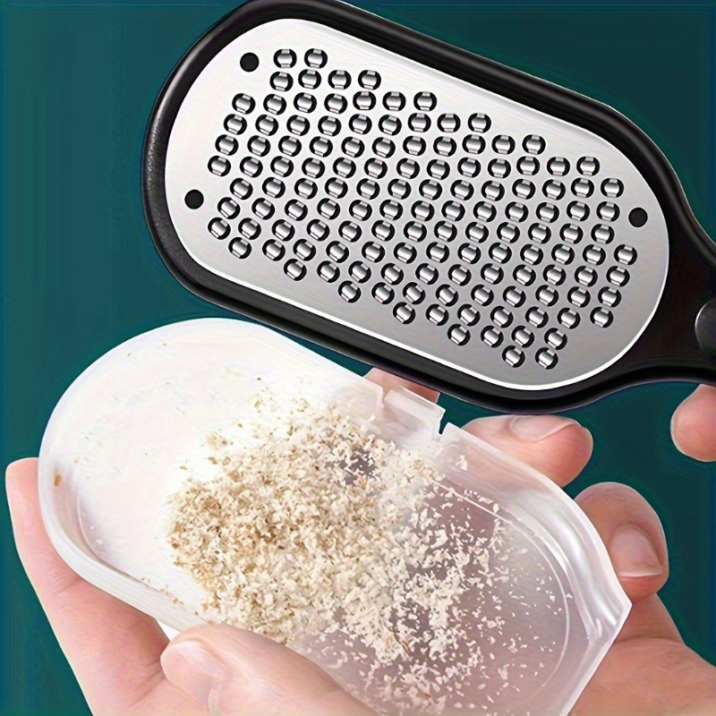 1pc Professional Stainless Steel Foot Scrubber - Splash-Proof Design, Durable Rust- Handle, Essential Tool for Home SPA, Pedicure and Nail Care, High-Quality Fine and Coarse Grit Scrubber, Ergonomic Grip, Ideal Gift for Graduation, Thanksgiving, and - Image 2