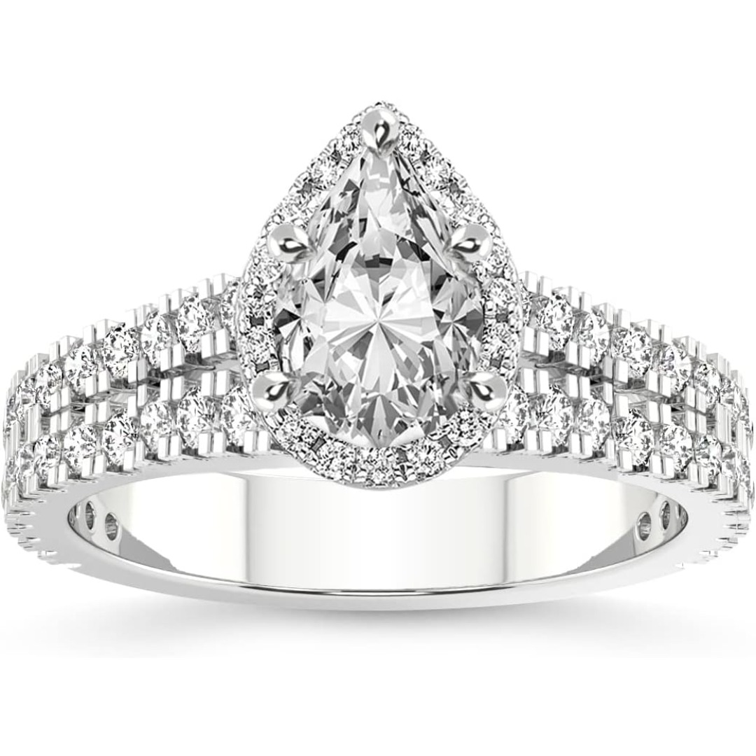 The VVS Lab-Grown Diamond Solitaire is a high-specification jewelry piece that prioritizes clarity, scale, and ethical luxury. VVS Clarity Lab Diamond: Features a "Very, Very Slightly Included" gemstone, ensuring a crystal-clear appearance that is virtually indistinguishable from the finest natural diamonds. Versatile Carat Range: Offered in 1, 2, 3, 4, and 5-carat options, providing a bespoke fit for every style, from minimalist elegance to breathtaking "statement" luxury. Premium S925 Foundation: Forged from high-grade Sterling Silver and finished with an advanced electroplating layer to provide a hypoallergenic, high-luster glow. Classic Four-Prong Mount: The minimalist setting is designed to "lift" the diamond, allowing maximum light entry to emphasize the stone's natural refraction. Multi-Occasion Appeal: A timeless silhouette that serves as the perfect Engagement Ring, Wedding Band, or Valentine’s Day surprise. - Image 7