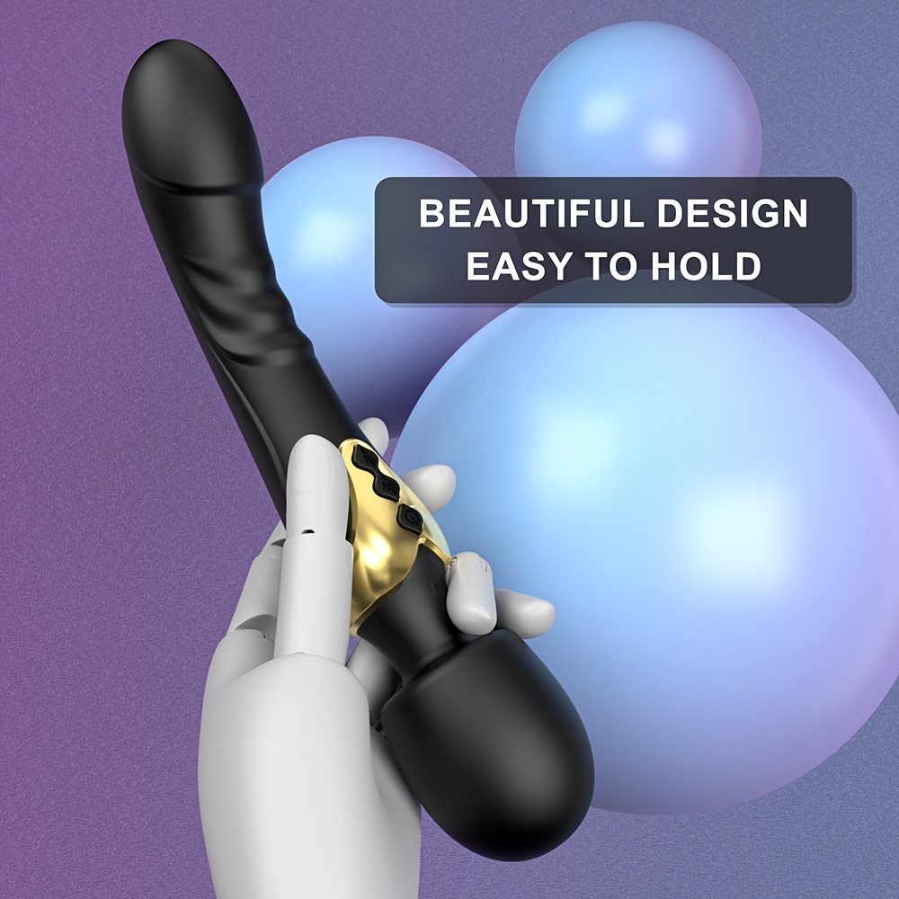 10 inch Clit Vibrator Vibrating Double Head Dildoes G-spot Massager Mutiple Vibration Modes Clitoris Stimulator Realistic Dildoes Nipples Stimulation Rechargeable Adult Sex Toys for Women Masturbation, Solo Play, Compact Vibrator, Bodysafe Material - Image 5