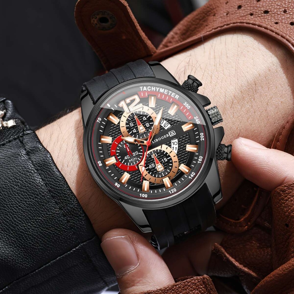 1pc Men'S Fashion Casual Quartz Watch, Silicone Strap, Date Display - Stylish Casual Wristwatch for Casual Attire, Casual Wristwatch | Sporty Watch Design | Quartz Movement, Thanksgiving, Christmas The Perfect Gift Reloj Para Hombre. - Image 14