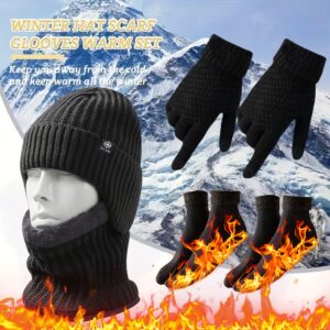 5pcs Winter Warmth Bundle: Ear Protection Hat, Neck Warmer, Touchscreen Gloves & 2 Pairs Thick Socks - Cold Weather Outdoor Gear Suitable for Skiing, for, for Camping - Ideal New Year Gift