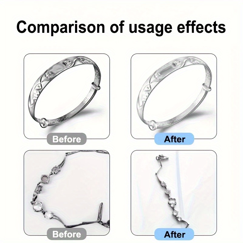Ring and Bracelet Golden Oxidation Removal, Silvery Jewelry Polishing Restorer, Metal Polish for Shine Restoration, Silverware Oxidation Reduction Cream, Silverware Care, Metal Cleaning, Glossy Polish, Restorative Cream, Durable Polish, Jewelry - Image 7