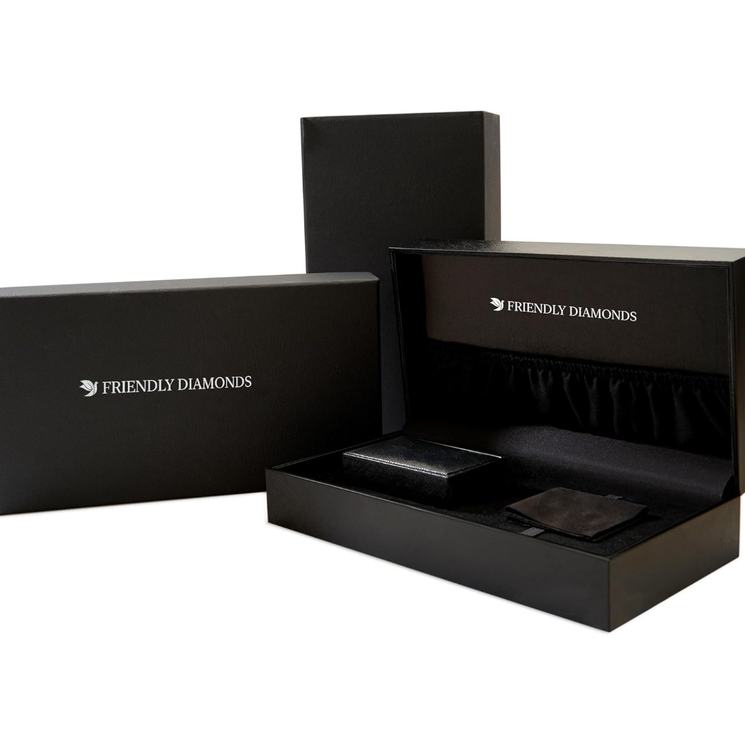 The VVS Lab-Grown Diamond Solitaire is a high-specification jewelry piece that prioritizes clarity, scale, and ethical luxury. VVS Clarity Lab Diamond: Features a "Very, Very Slightly Included" gemstone, ensuring a crystal-clear appearance that is virtually indistinguishable from the finest natural diamonds. Versatile Carat Range: Offered in 1, 2, 3, 4, and 5-carat options, providing a bespoke fit for every style, from minimalist elegance to breathtaking "statement" luxury. Premium S925 Foundation: Forged from high-grade Sterling Silver and finished with an advanced electroplating layer to provide a hypoallergenic, high-luster glow. Classic Four-Prong Mount: The minimalist setting is designed to "lift" the diamond, allowing maximum light entry to emphasize the stone's natural refraction. Multi-Occasion Appeal: A timeless silhouette that serves as the perfect Engagement Ring, Wedding Band, or Valentine’s Day surprise. - Image 8