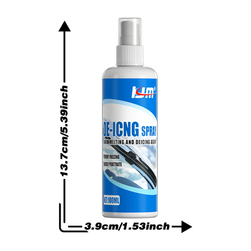 2pcs Universal Car De-Icing Spray, Quickly Melts Frost and Prevents Refreezing for Windows & Mirrors - Winter Safety Care Solution | Fridge Defroster & Auto Glass Defogger | Portable Anti-Freeze Agent with Fast-Acting Formula, Windshield Defroster - Image 2