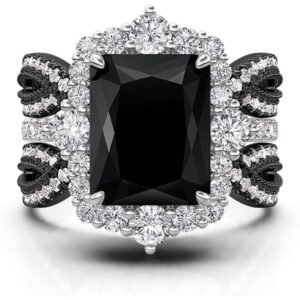 1pc S925 Silver Set Ring with 4-Carat Moissanite | Elegant and Luxurious, Perfect Gift for Daily Parties, Birthdays, Anniversaries, Friends, Family, Couples | 18K Golden Plated