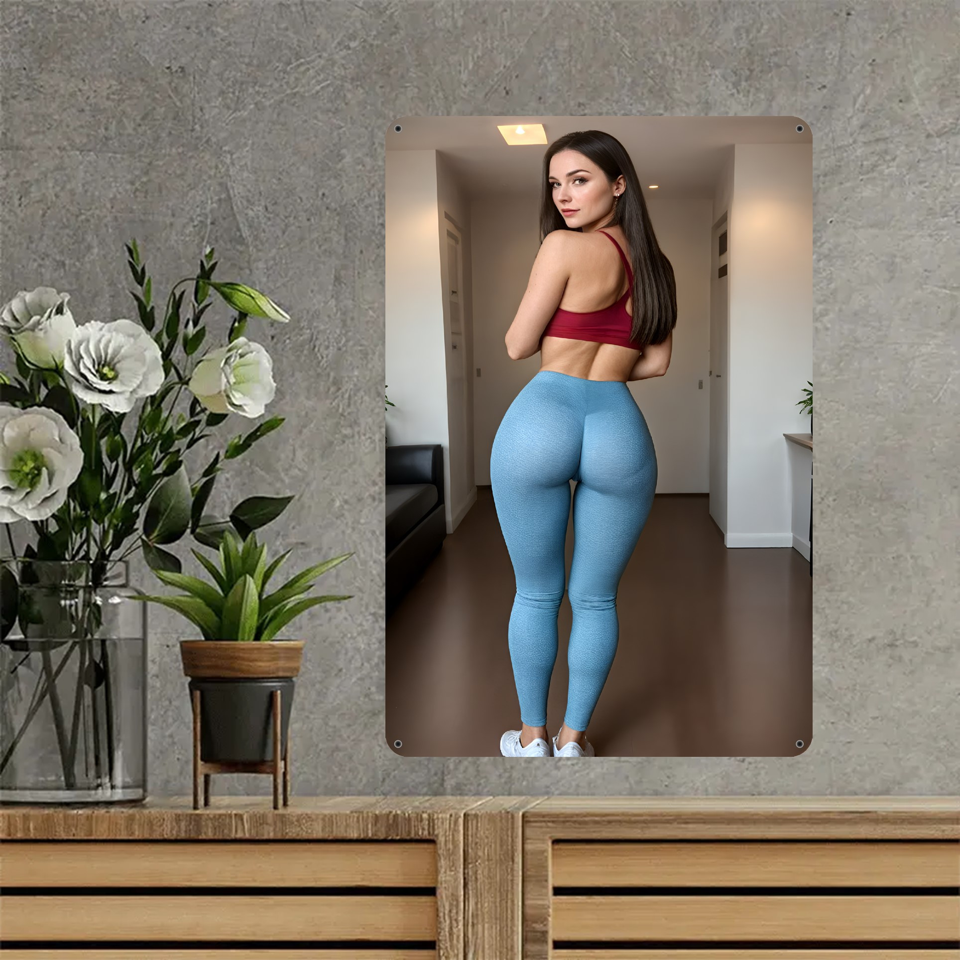 2D Flat, 8x12 Inch Gym Wall Decor Metal Sign - -Themed Fitness Motivational Plaque, Durable Iron Health & Vitality Symbol for Gym, Sports Center, Clinic, Spa - Modern Workout Room Decoration for trainers & athletes, 2D Flat - Image 5