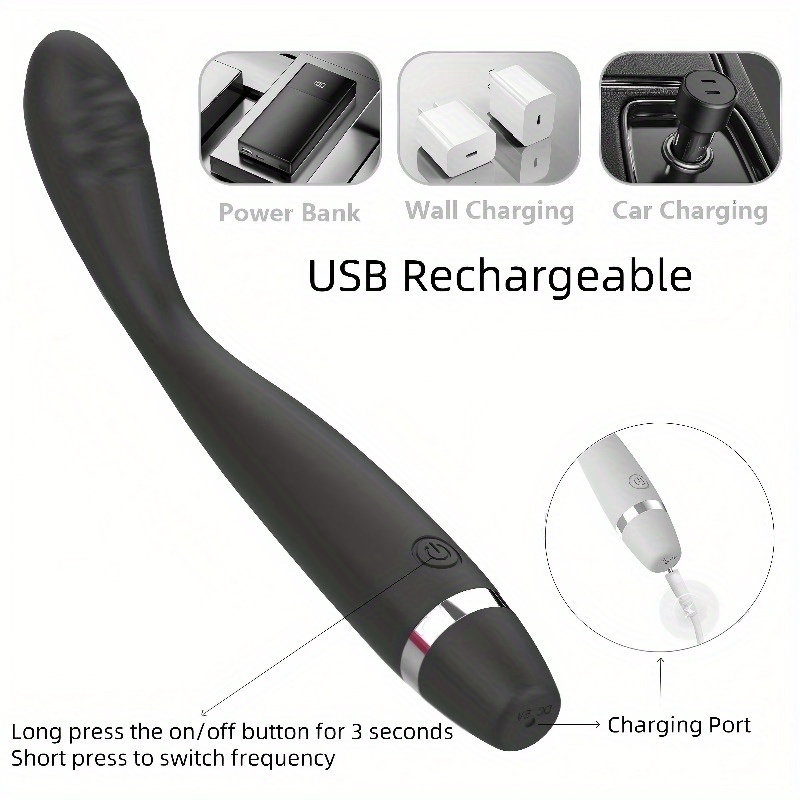 Dildo - 10 Vibration USB Rechargeable Mini Bullet Vibrator, Adult Sex Powerful Precision Clitoris and Anal Stimulation, Female Toys, Small and Portable, G-spot Clitoris Dildo Stimulation Silicone for Couples Women Men Sex Sexy Pleasure - Image 8