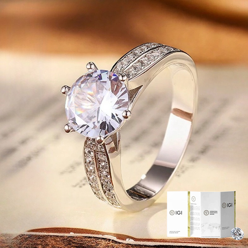 2.2/ 2.7g 1pc 0.5-1.05Carat Six Claw Laboratory-created Lab-created Diamond of…