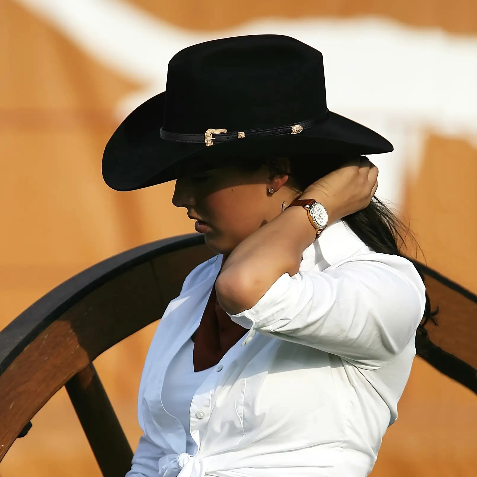 3pcs Western Hat Set with Decorative Leather Strap & Adjustable Metal Buckle - Classic Wide Brim Cowboy Hat, Unisex Black Western Hat for Men & Women, 100% Polyester Felt Material, Hand Washable - Western Costume Party, Cowboy, Everyday - Complete Set with Belt Loop Compatibility, Ideal Gift for Western Enthusiasts, Durable & Comfortable for Casual or Formal Events - Image 6