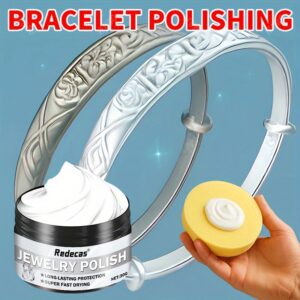 Ring and Bracelet Golden Oxidation Removal, Silvery Jewelry Polishing Restorer, Metal Polish for Shine Restoration, Silverware Oxidation Reduction Cream, Silverware Care, Metal Cleaning, Glossy Polish, Restorative Cream, Durable Polish, Jewelry