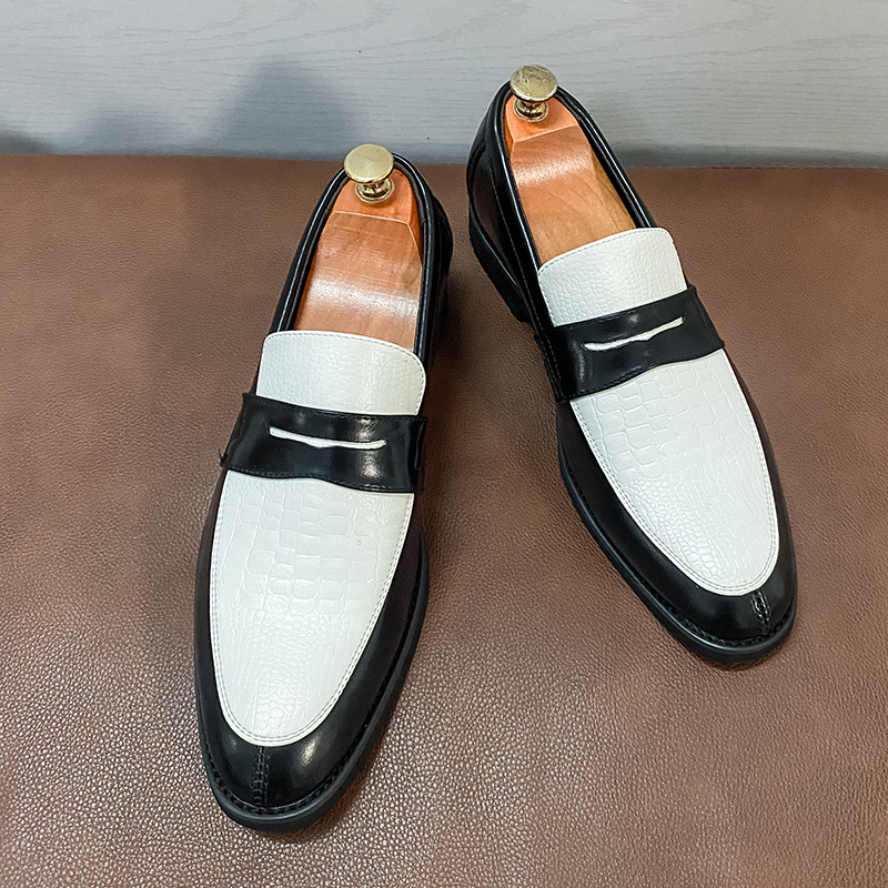 Men'S Large Size Slip-On Penny Loafers - Upper & Non-Slip Rubber Sole, Thick Cushioned Insole, Low-Top Round Toe Formal & Casual Shoes for Business, Office, Semi-Formal Events - All-Season Comfortable Dress Shoes for Men - Image 6