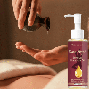 Water Ice Levin Date Night Sensual Massage Oil - Relaxing Romantic Blend for Body Massage, Long-Lasting Fragrance, Gentle Moisturizing & Hydration, All-Season Use, Non-Greasy Formula, Perfect Gift for Couples, Couple'S Massage Oil | Sensual Aroma |